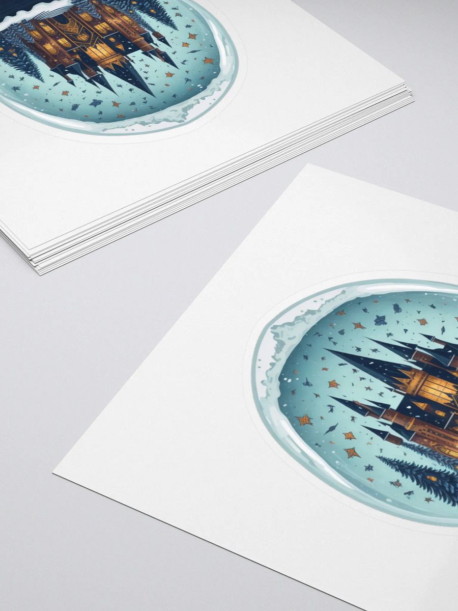 Enchanted Castle Snow Globe Sticker product image (10)