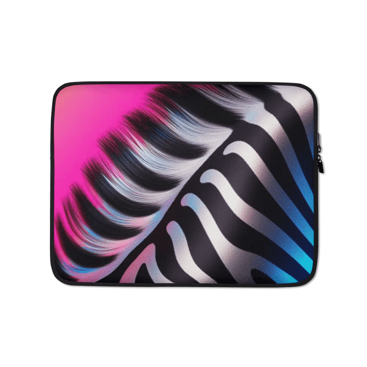 zebra Waveform Laptop Sleeve product image (1)