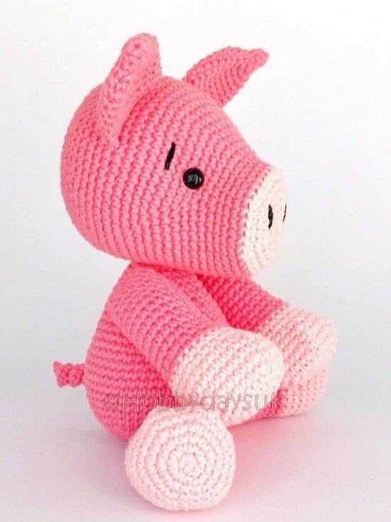 UK PATTERN - Amigurumi Crochet Pig product image (2)