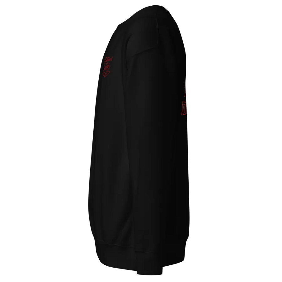 Cotton Premium Sweatshirt - Embroidered CiW logo RED product image (3)