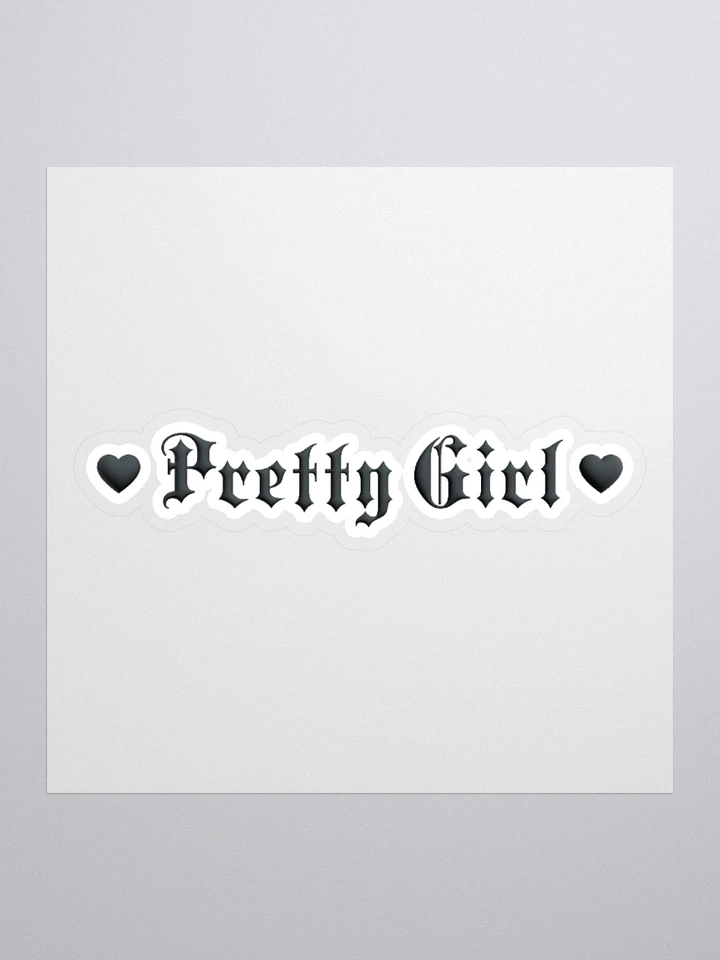 Pretty Girl Black Heart Sticker product image (1)