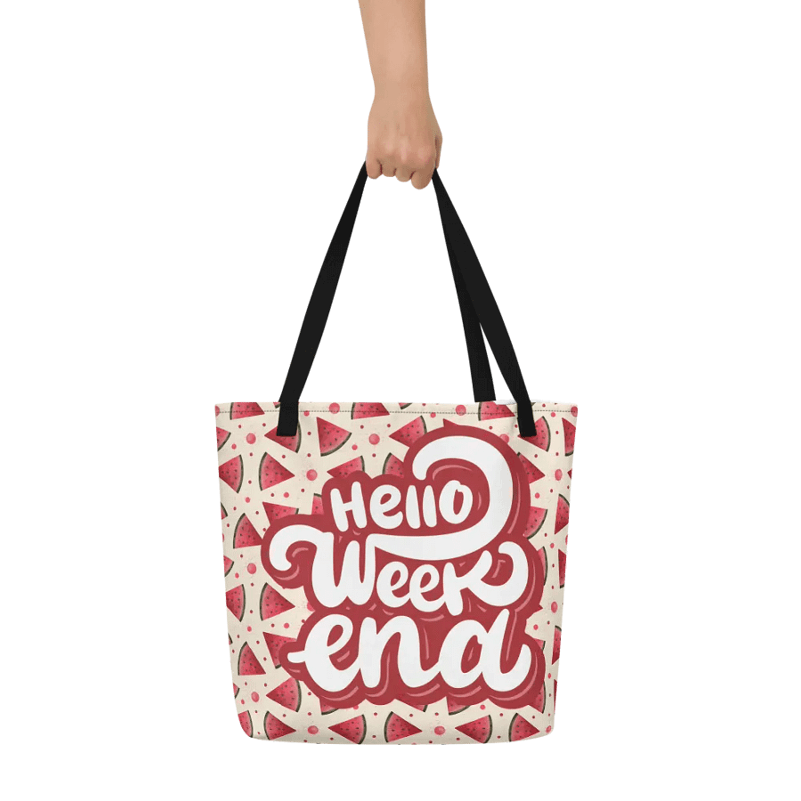 Hello Weekend Watermelon All Over Print Tote product image (8)