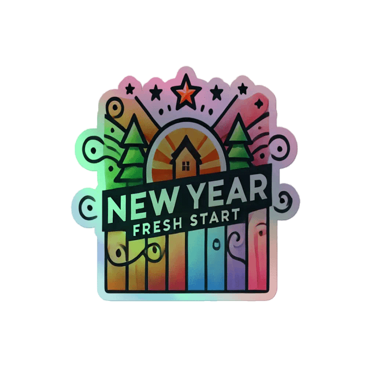 Fresh Start Holographic Sticker Sheet product image (2)