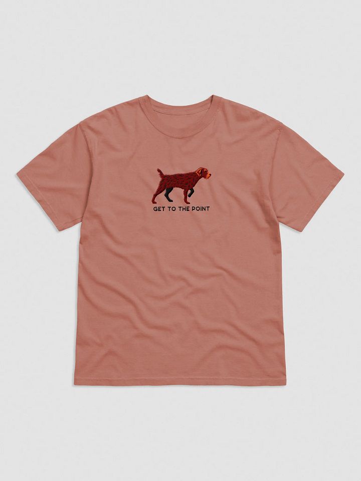 Get to the Point T-Shirt(Embroidered) of a Wirehaired Pointing Griffon(Liver) product image (17)
