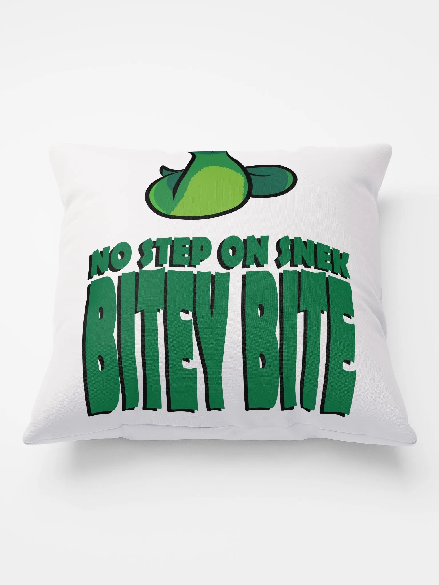 No Step on Snek Throw Pillow product image (3)