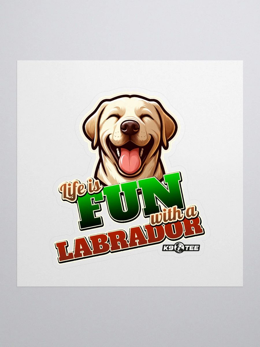 Fun Labrador Kiss Cut Stickers product image (1)