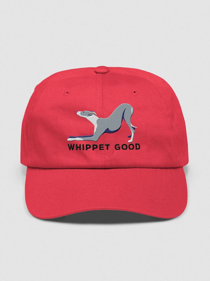 Whippet Good Classic Dad Hat(Embroidered) of a Whippet(Blue & White) product image (1)