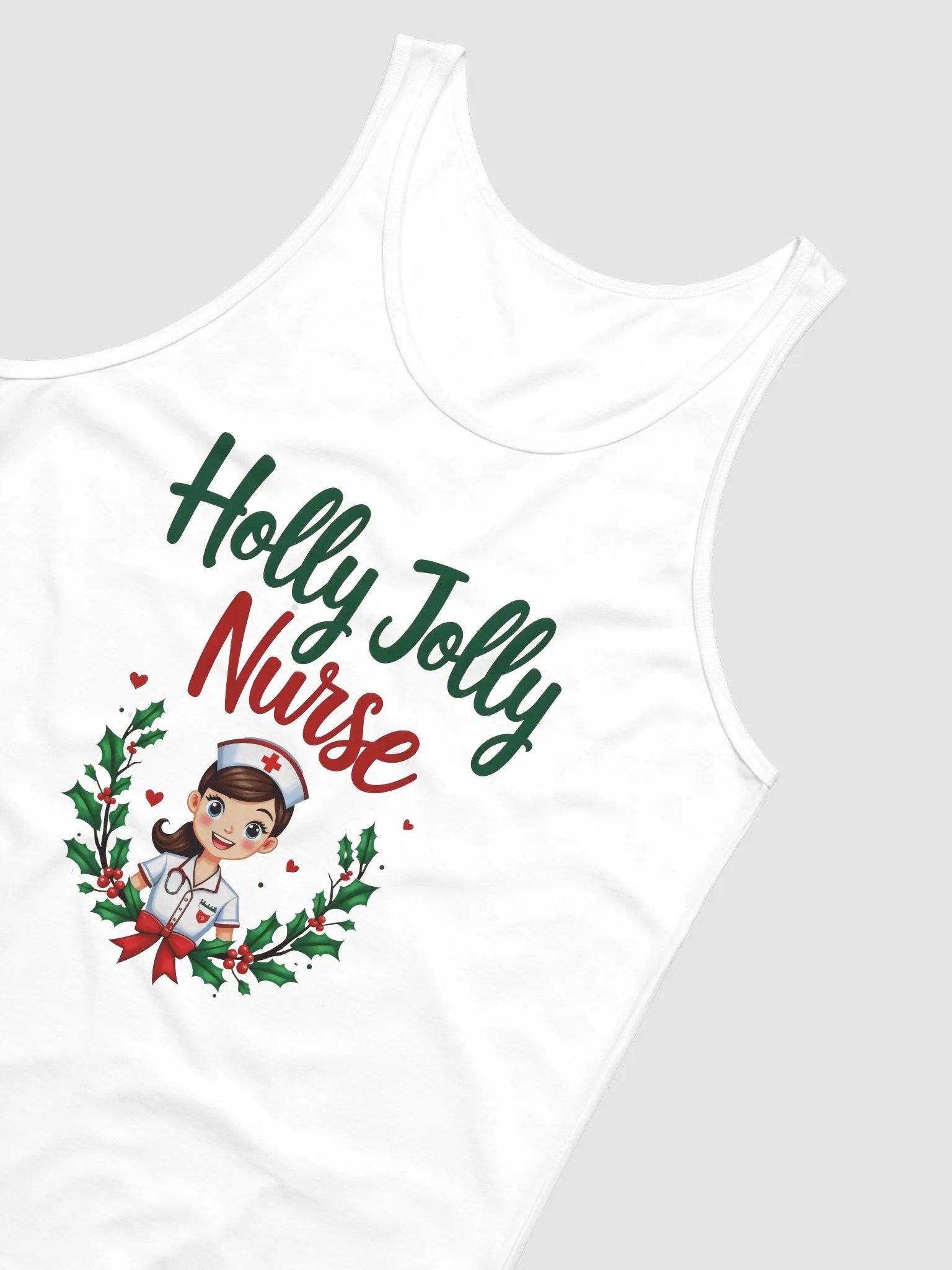 Holly Jolly Nurse Festive Tank product image (10)