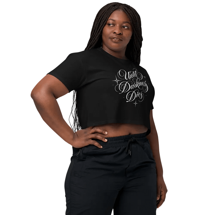 Until Darkness Dies (simple design) Women's Premium Crop Top product image (9)