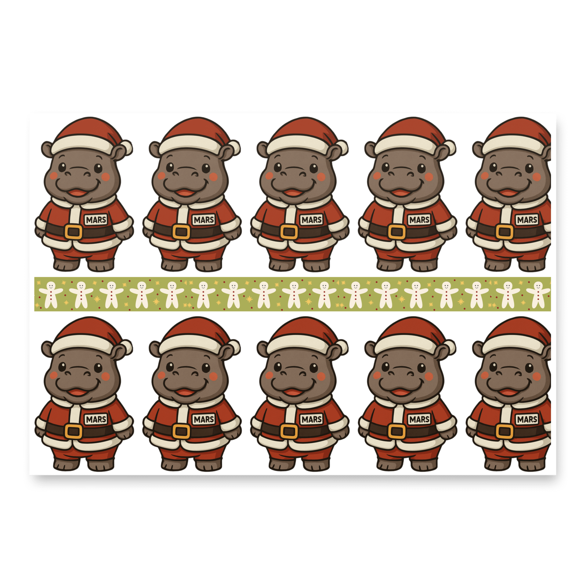 Mars Holiday Wrapping Paper (3 sheets) product image (1)