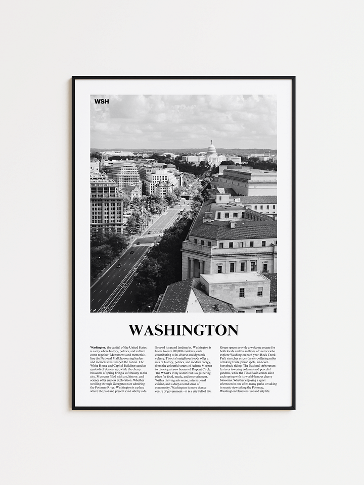 Washington 02 Newspaper Poster product image (1)