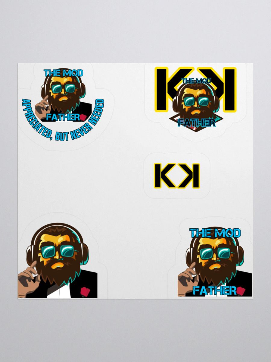 Themodfather kiss cut stickers product image (1)