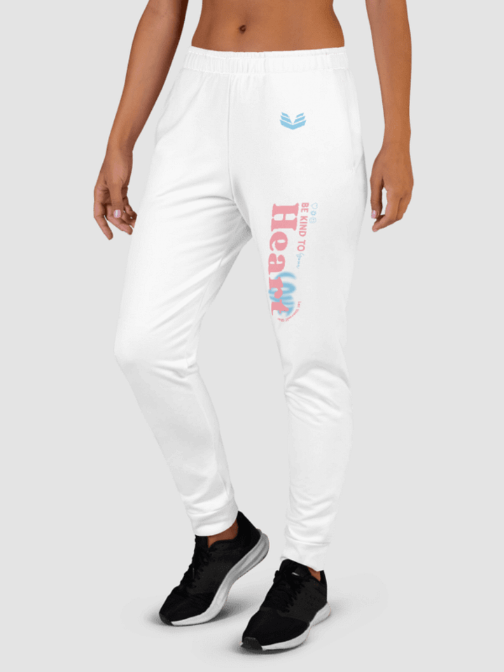 Be Kind To Your Heart Joggers - White product image (2)