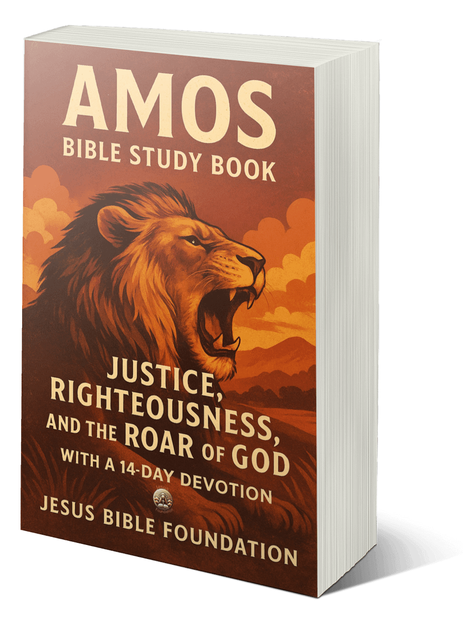 Amos Bible Study Book: Justice, Righteousness, and the Roar of God with a 14 days Devotion product image (1)