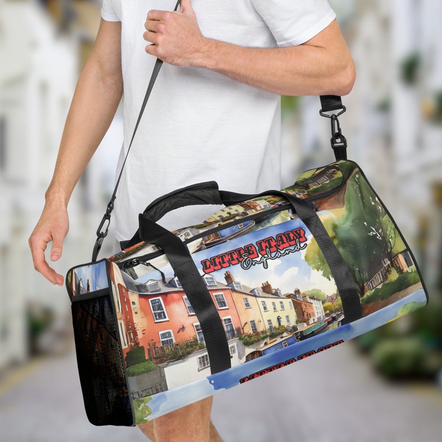 Little Italy - England - All Over Print - Watercolor - Duffel Bag product image (3)