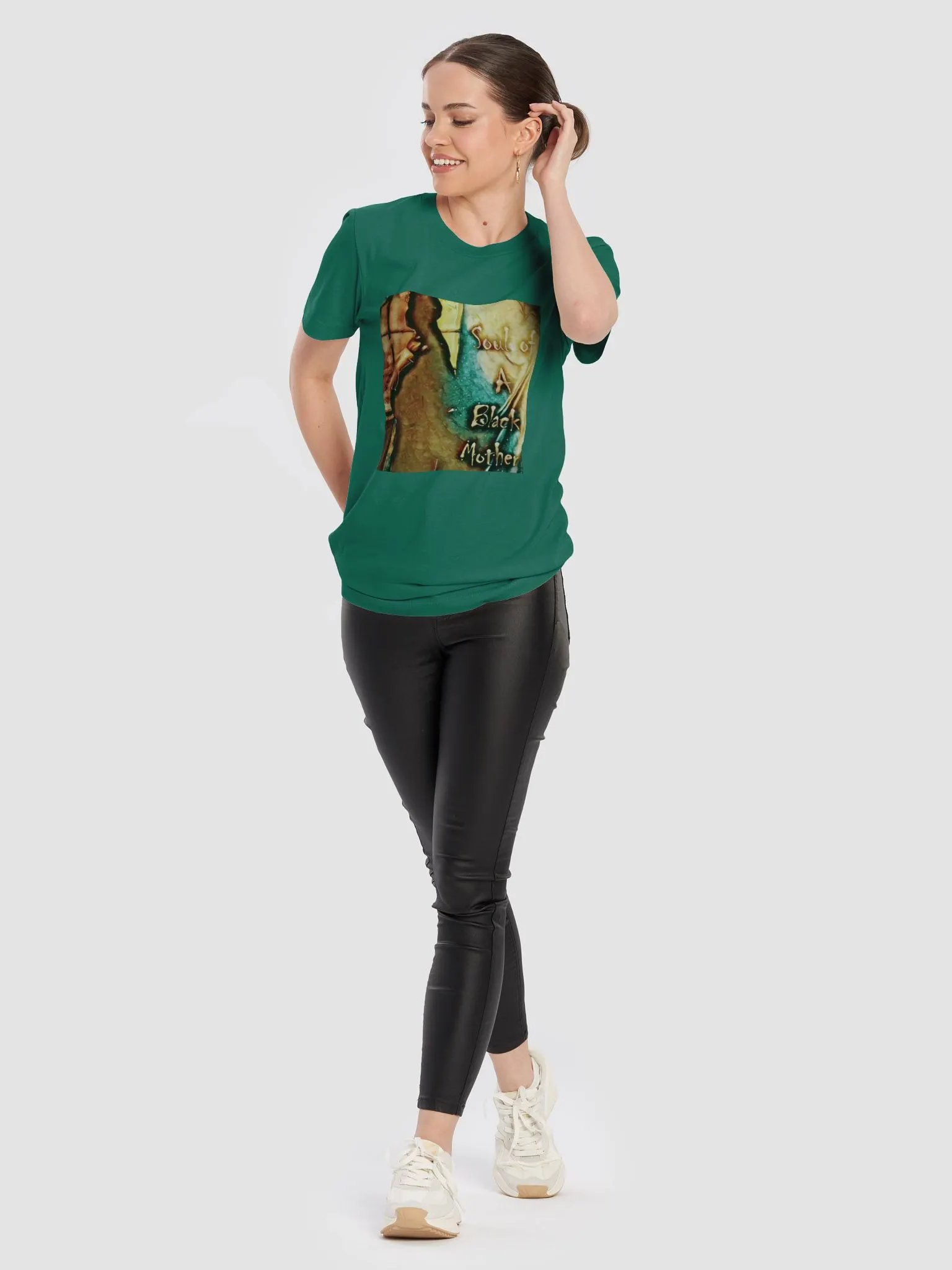 Soul of A Black Mother Tee Green product image (10)