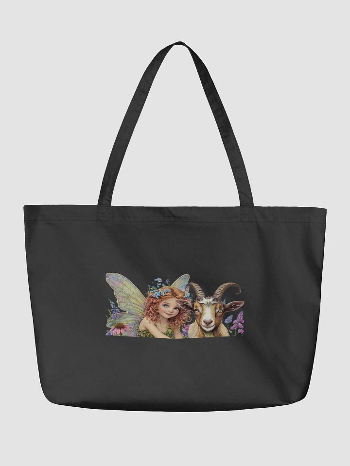 Enchanted Fairy and Goat Organic Tote Bag product image (2)