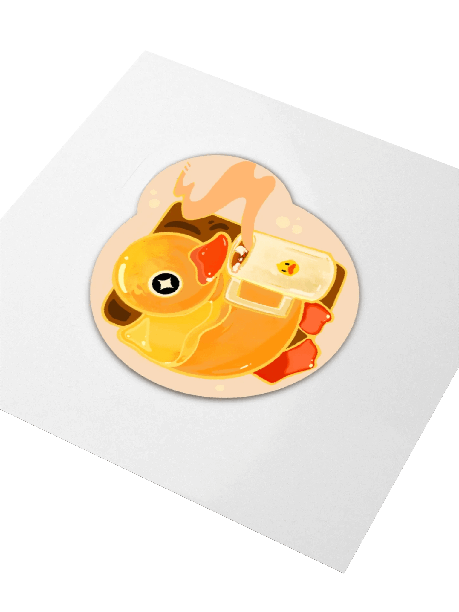 Duck Mug Kiss Cut Stickers product image (3)