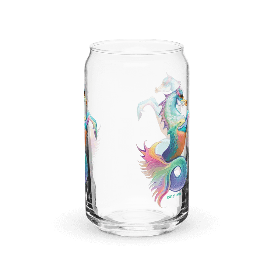 Mythical Seahorse Unicorn Can-Shaped Glass product image (39)