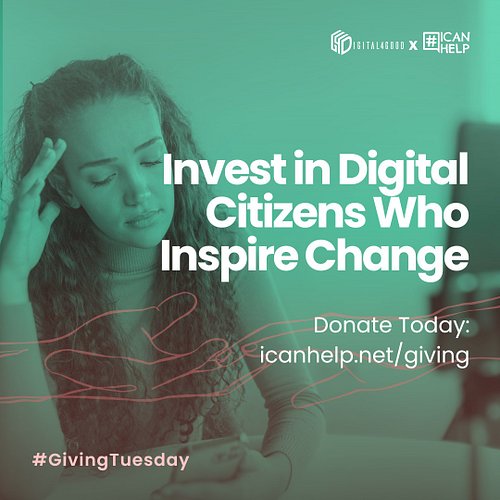 You did it! Thanks to your generosity, hundreds more students will learn to create positive change online. https://www.icanhe...