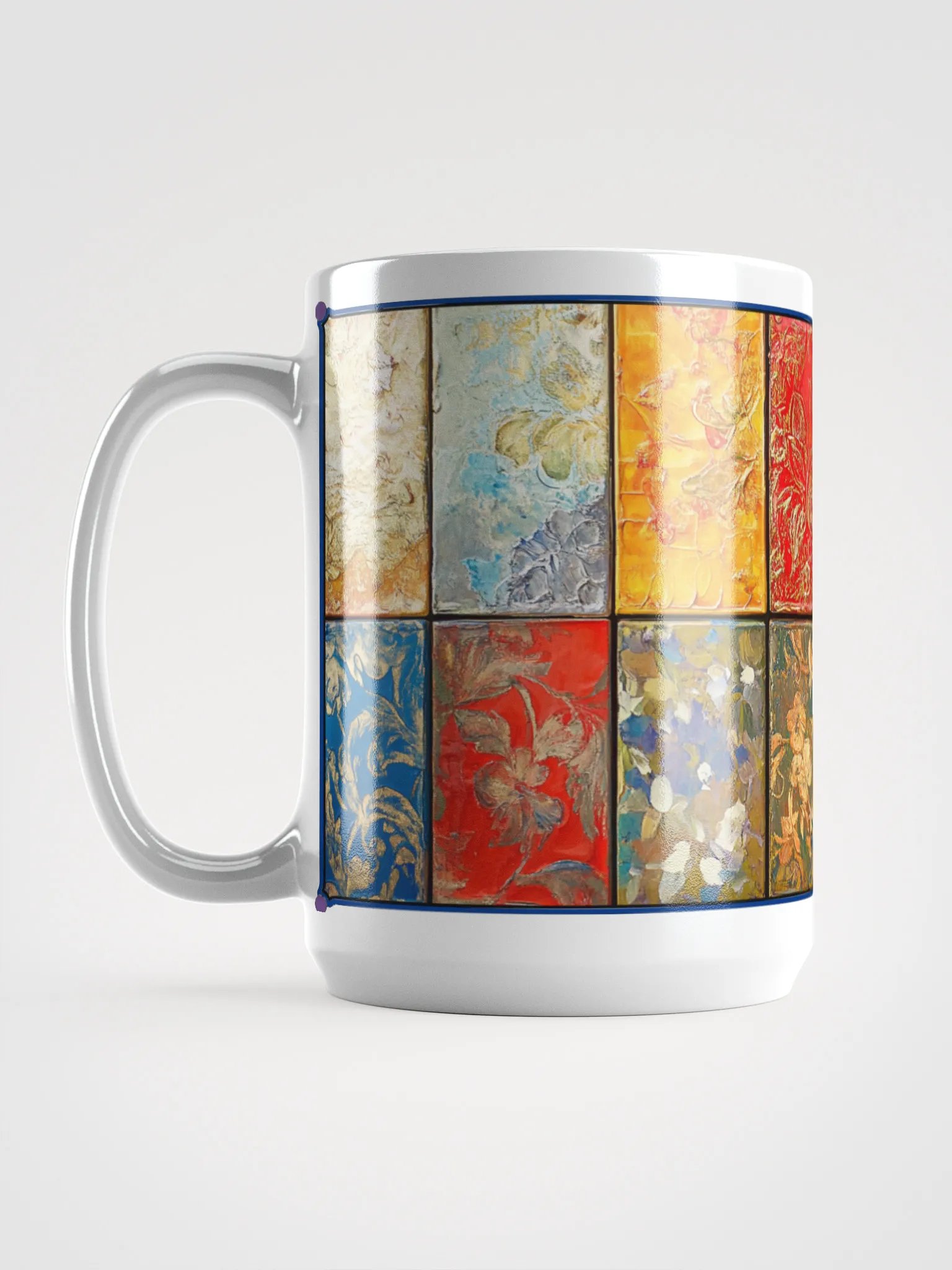 Floral Collage Tile Mug 15oz product image (6)