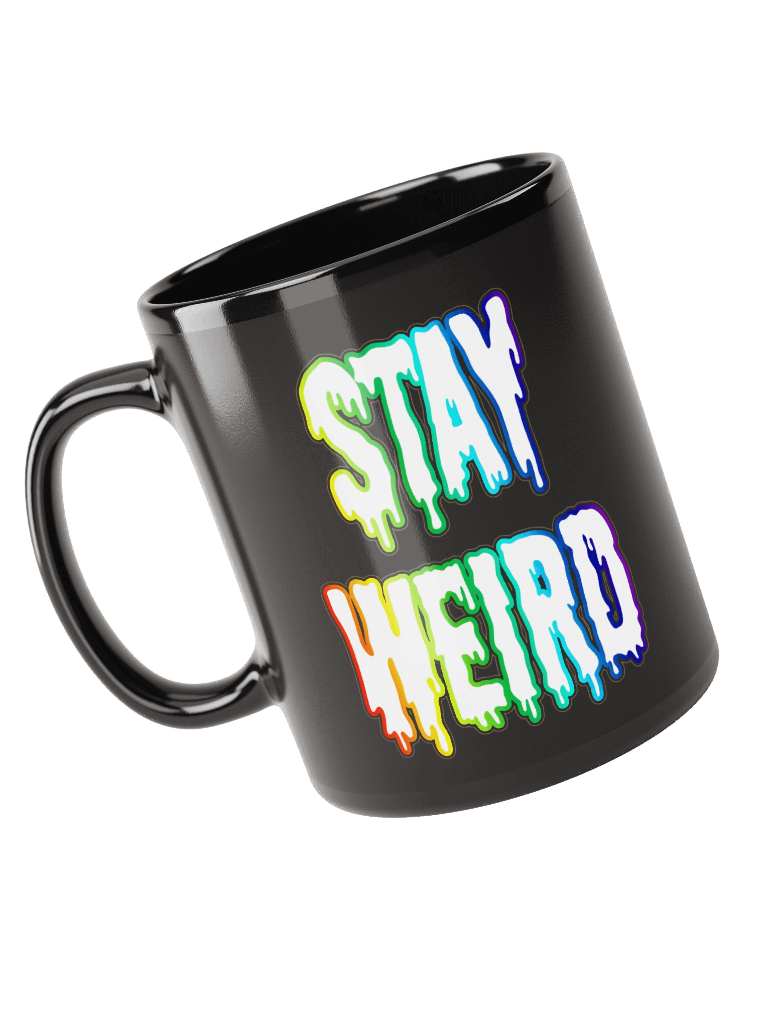 Stay Weird Black Coffee Mug product image (3)