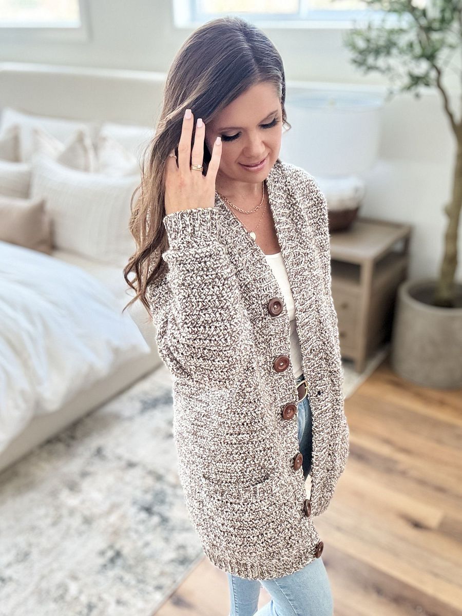 Everyday Ragg Cardigan Crochet Pattern product image (5)