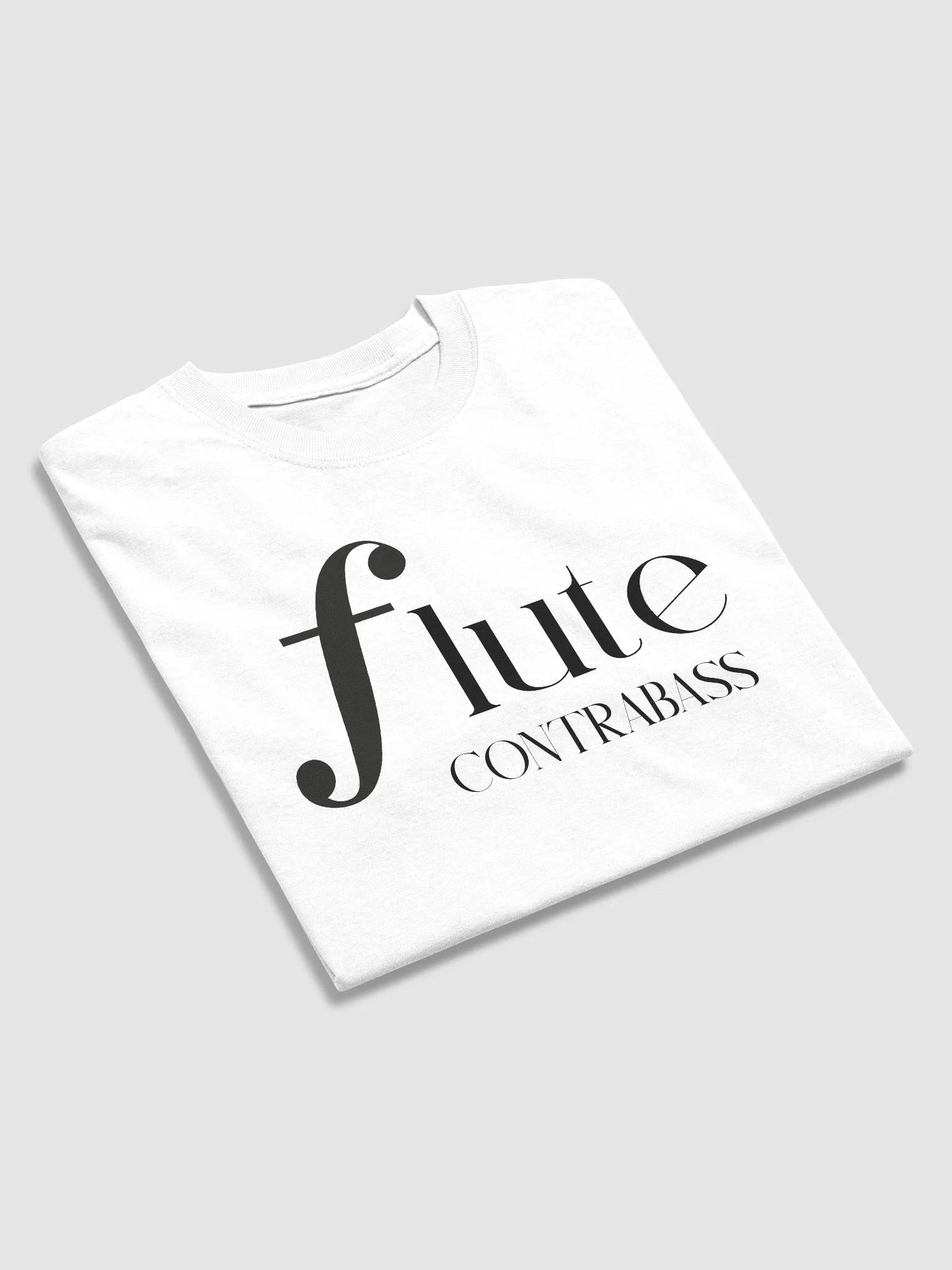 Forte Flute Tee - Black Letters - Contrabass - Unisex product image (3)