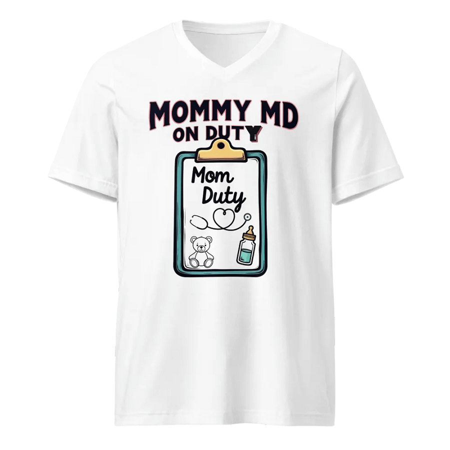 Mommy MD On Duty V-Neck Tee product image (1)