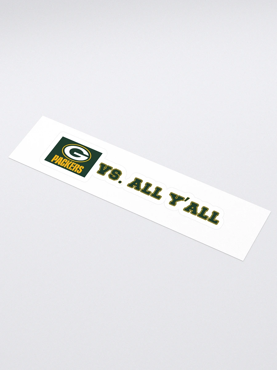 Packers Vs. All Y'all Green Bay Football Rivalry Design product image (1)