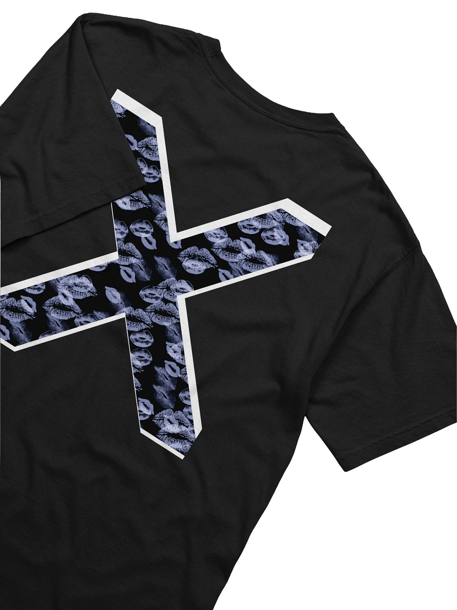 Black X Light Blue Lipstick Kisses | Shirt product image (2)