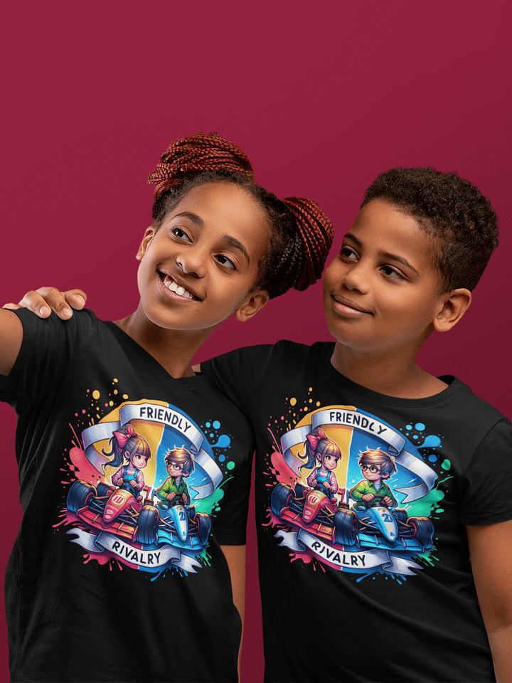Friendly Rivalry Kids Karting Adventure T-Shirt product image (2)