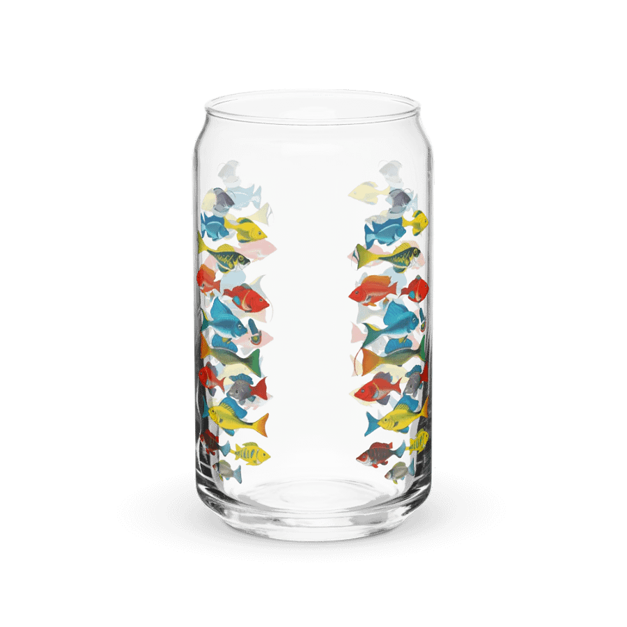Vibrant Marine Life Can-Shaped Glass product image (39)