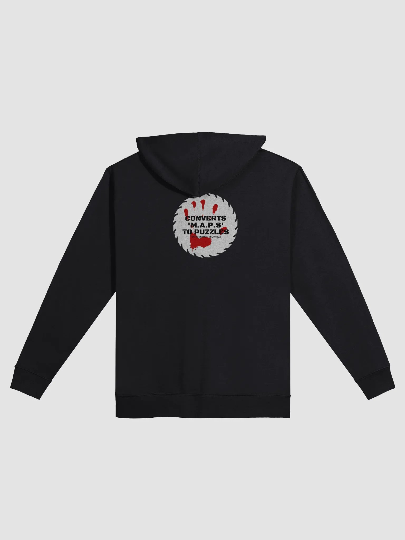 Converts 'M.A.P.s' To Puzzles Zip Up Hoodie product image (3)