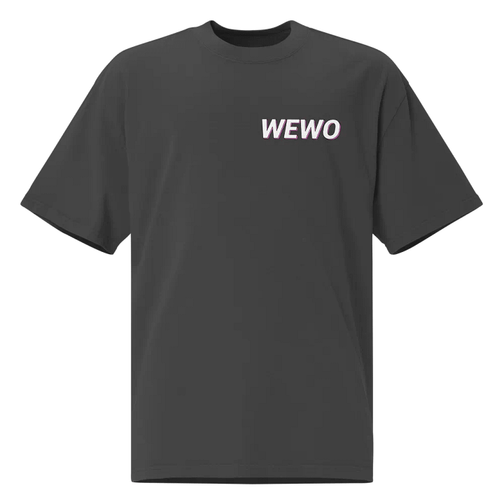 The WEWO text T-shirt product image (1)