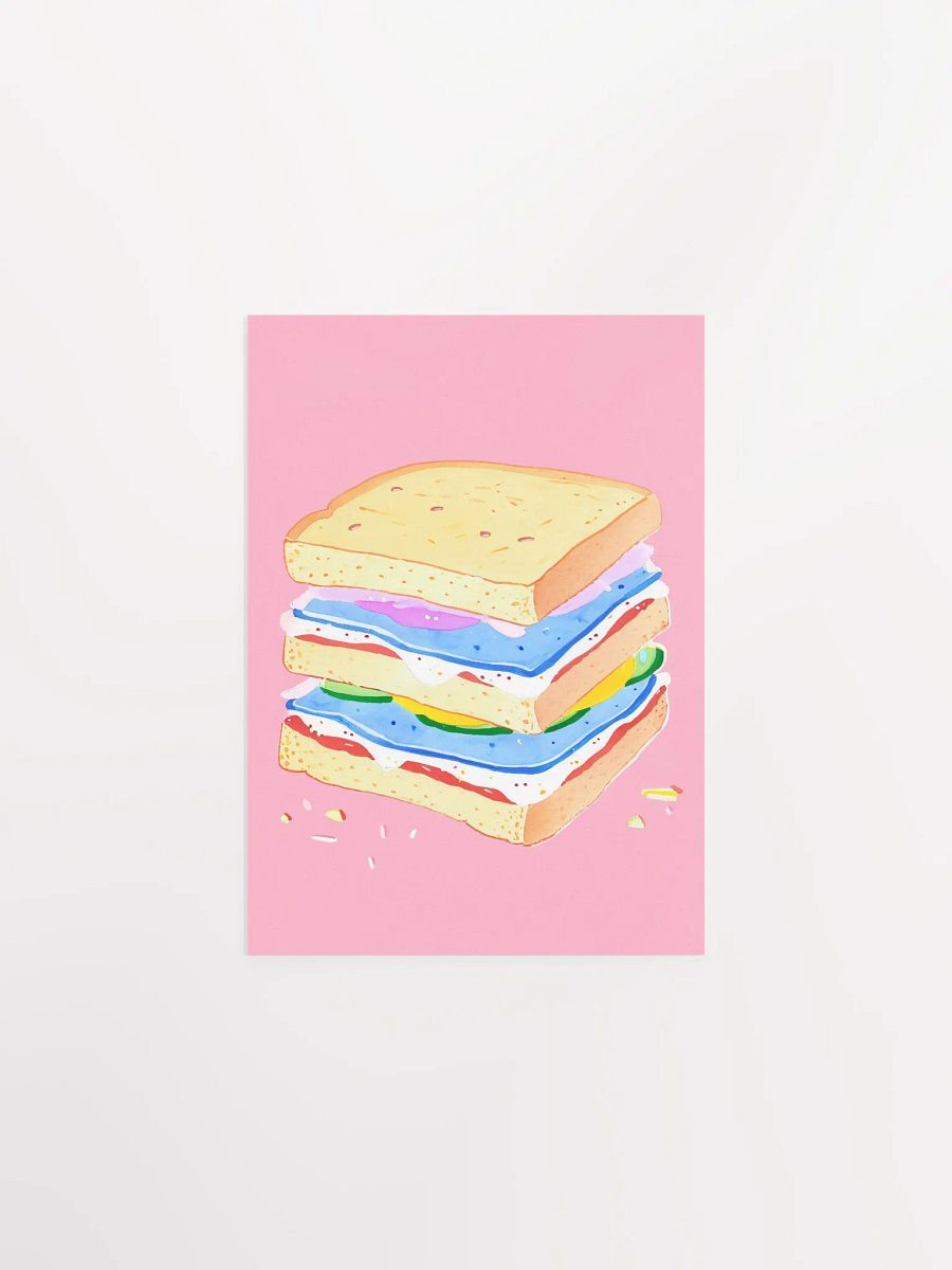 Whimsical Sandwich Delight Poster product image (2)