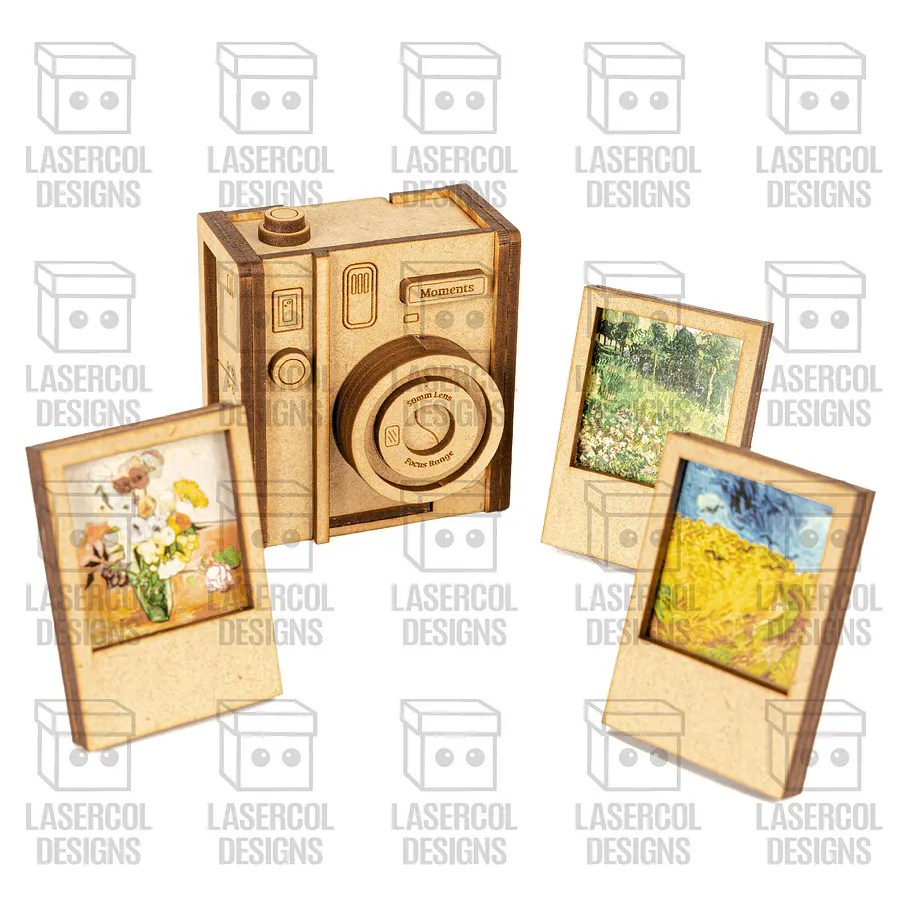 Instant Camera Photo Frames Box - Laser Cut Files product image (3)