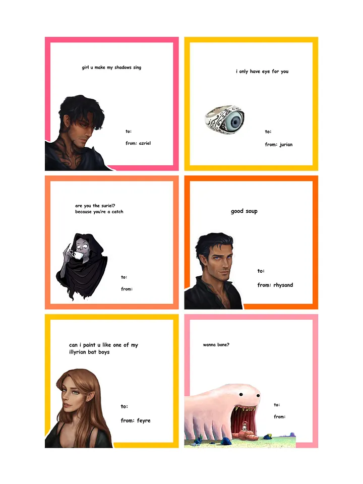ACOTAR Valentines (digital download) product image (2)