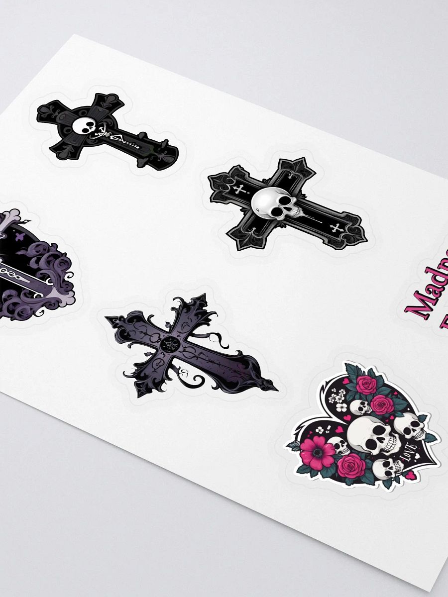 Dark Gothic Cross Sticker Set - Collector's Sticker Pack product image (3)