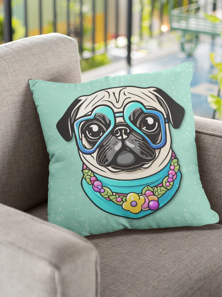 Retro Pug Pillow product image (1)