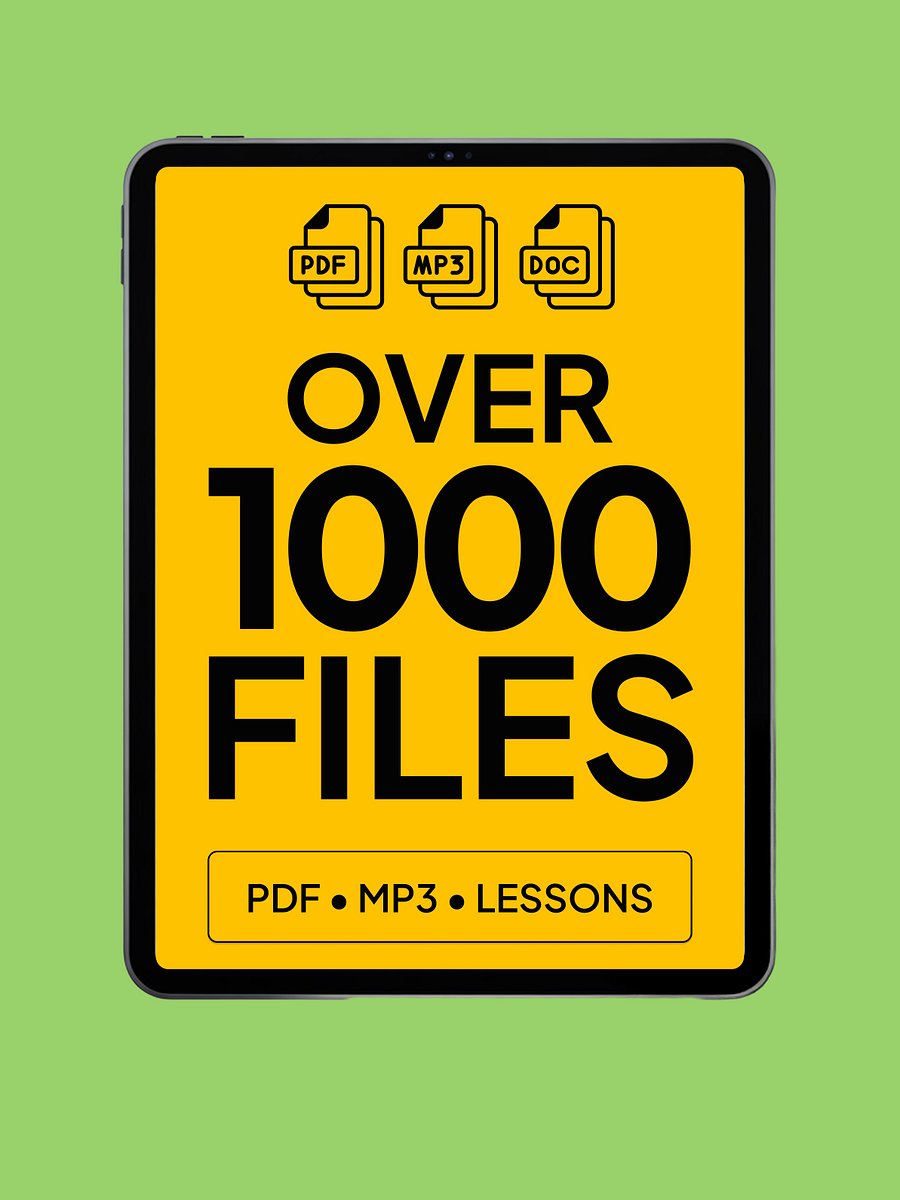 1,000+ English Learning Files & more product image (1)