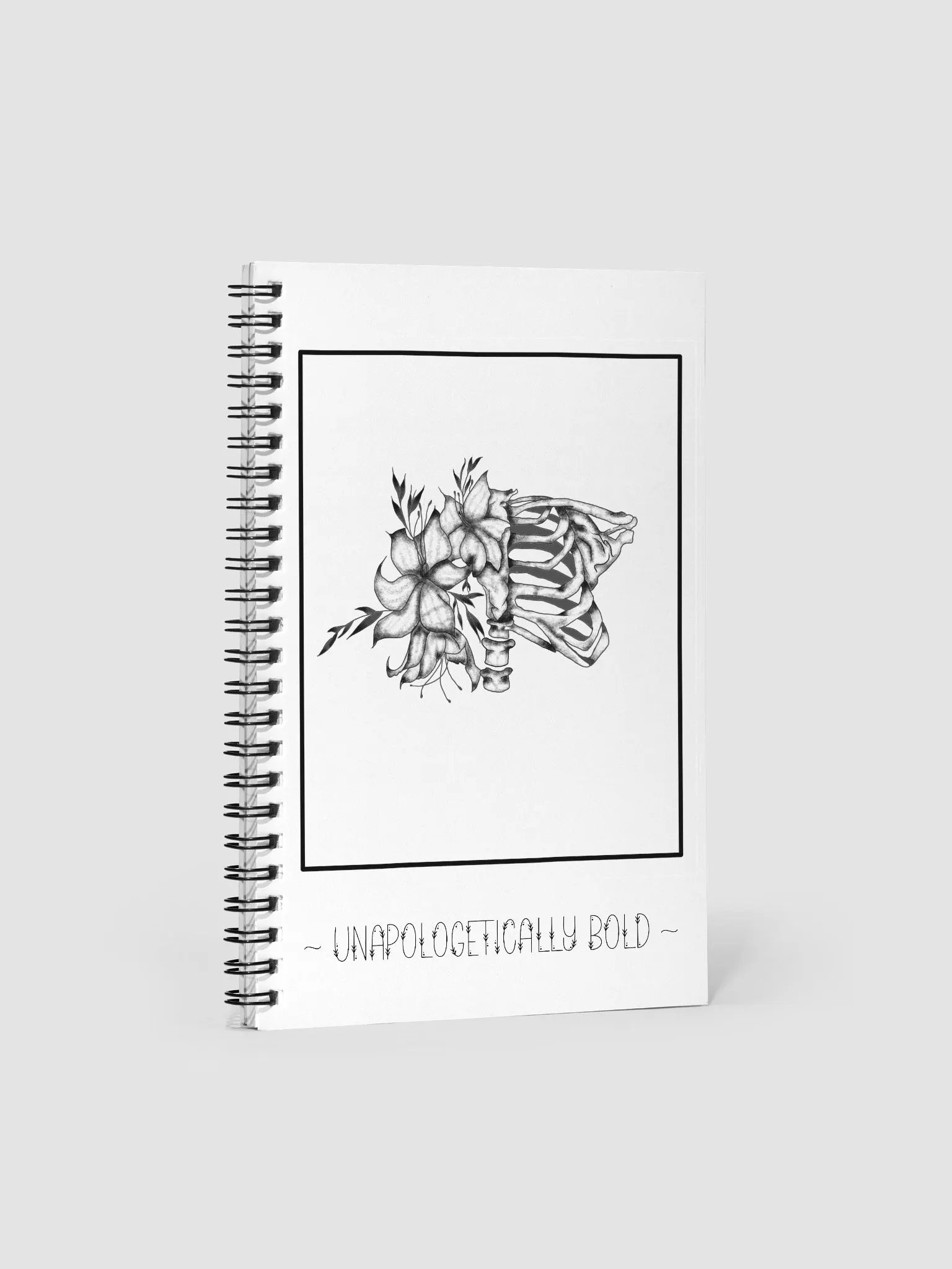 Unapologetically Bold Spiral Notebook (White) product image (1)