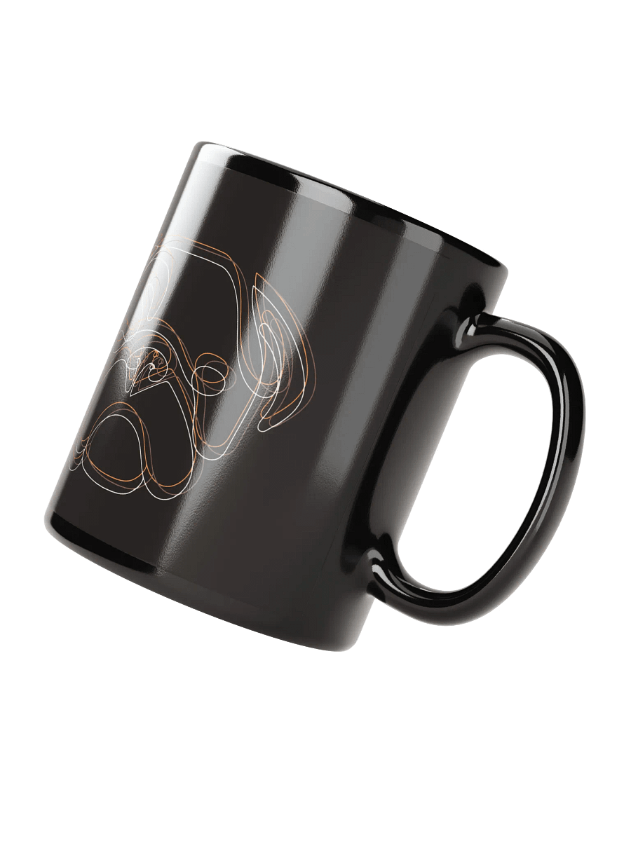 Pug Portrait Black Glossy Mug product image (5)