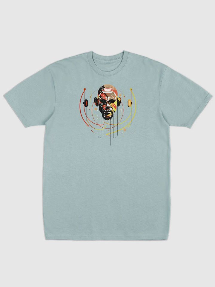 Abstract Headphones Techno Art T-Shirt – Vibrant Music-Inspired Design Tee product image (3)