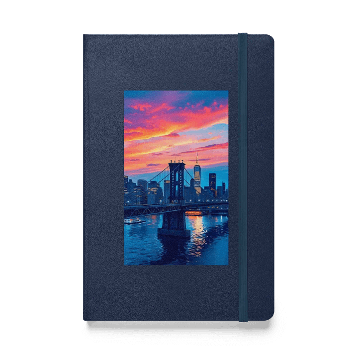 Brooklyn Bridge, New York City, United States HARDCOVER NOTEBOOK. product image (1)