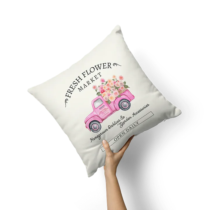 FRESH FLOWER MARKET PILLOW WITH FILLING product image (1)