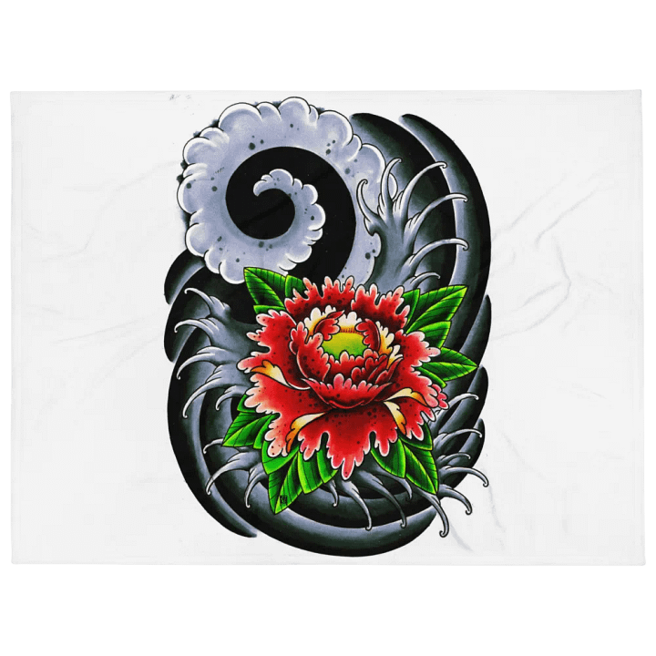 Dynamic Floral Swirl Throw Blanket product image (1)