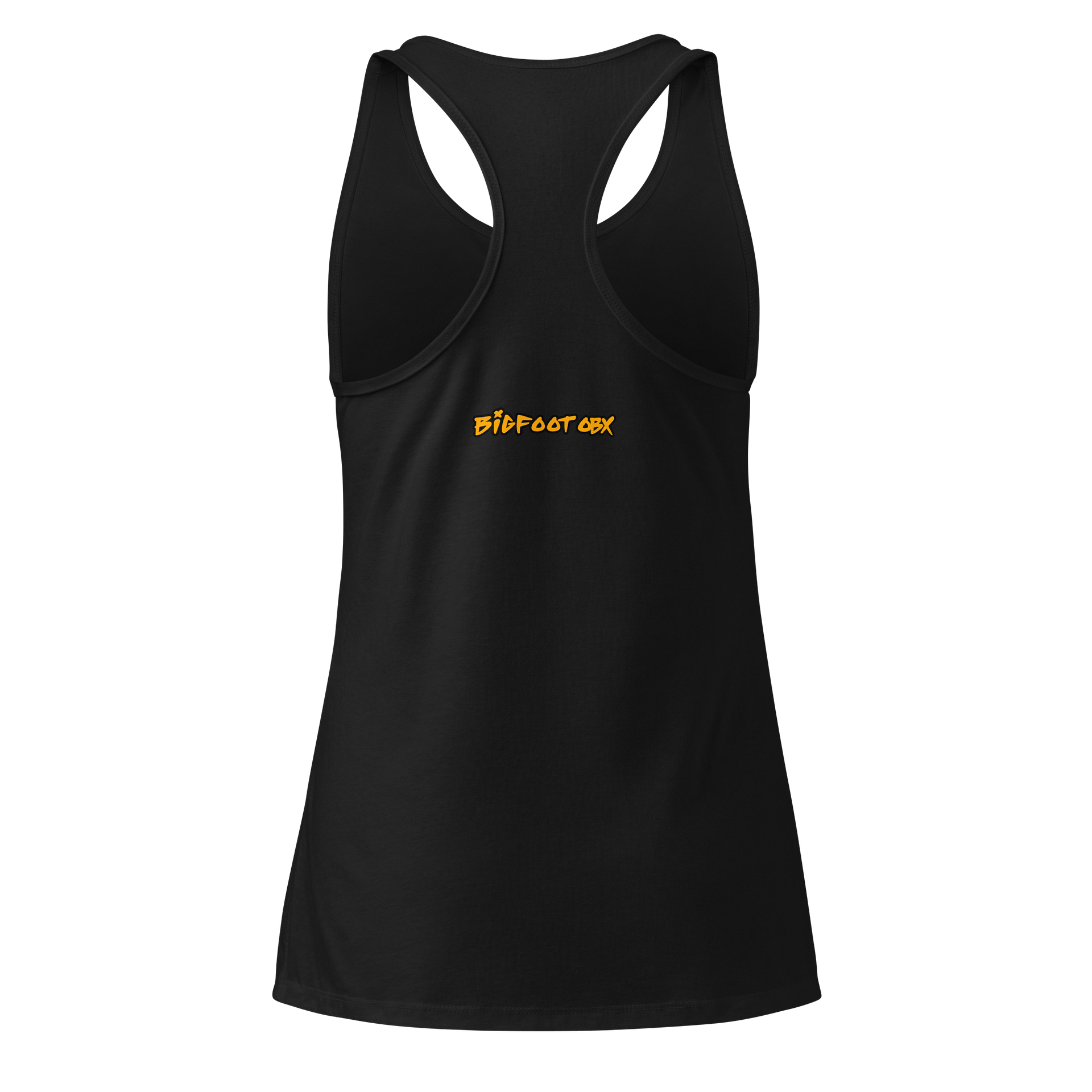 Destination Bigfoot Bronco Classic Logo Next Level Women's Racerback Tank Top (Multi Color Options) product image (6)