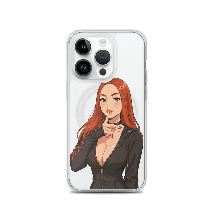 Black Widow Shhh Clear Case for iPhone® product image (1)
