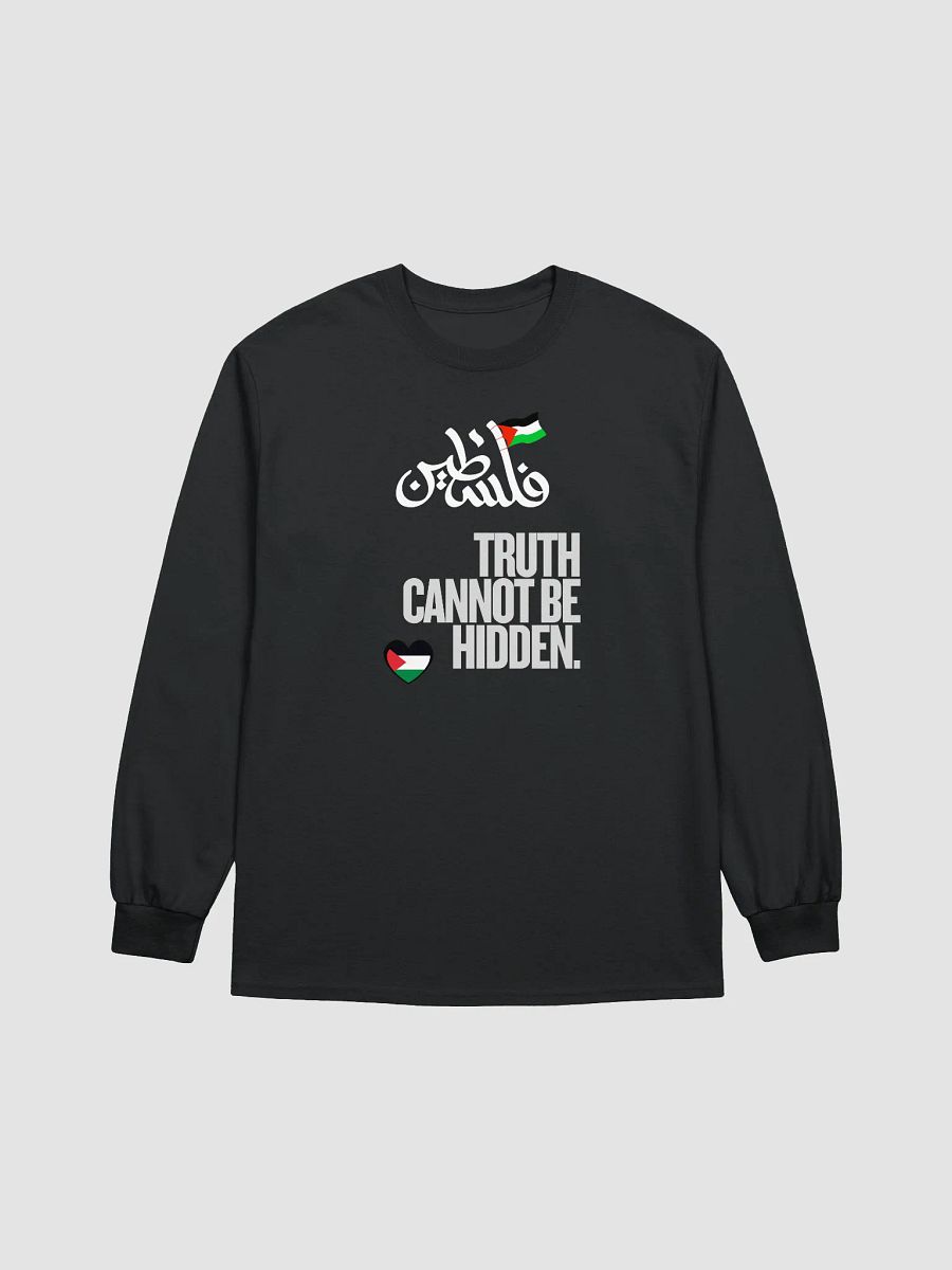 Palestinian Truth Long Sleeve Tee | Truth cannot be hidden. product image (2)